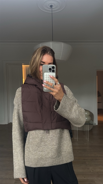Embassy of Bricks and Locks - Hixon Hooded Vest, French Toast