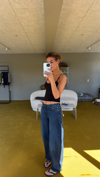 PRE-ORDER! (Levering start uge 34) Muji, Barrel Fit Jeans, Blue Denim