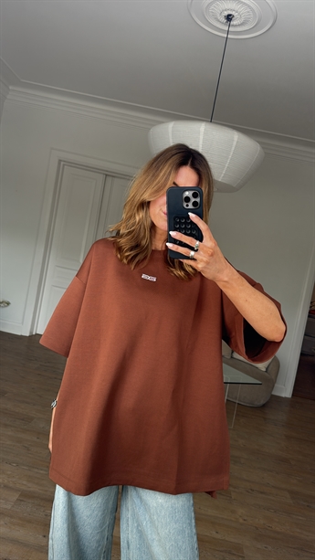 Gestuz, Imina Oversize Tee, Sorrel Horse