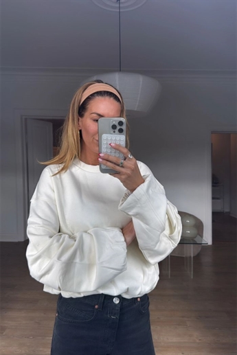 Oval Square, First Crewneck Sweat, Off White 