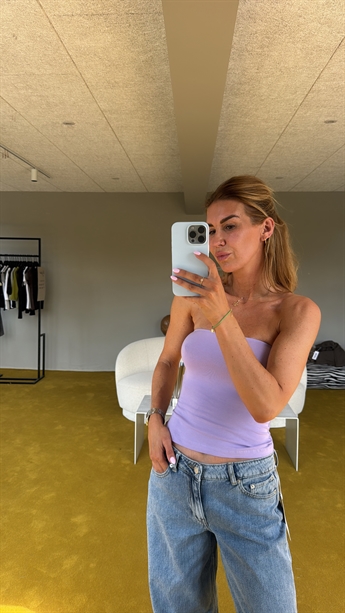 Monica, Tube Top, Pastel Lilac