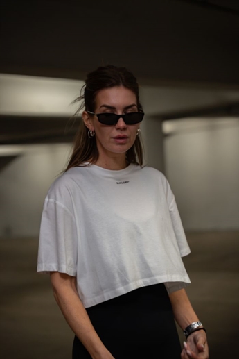 BLK.LAB11 - 11CLARITY CROP TOP - White