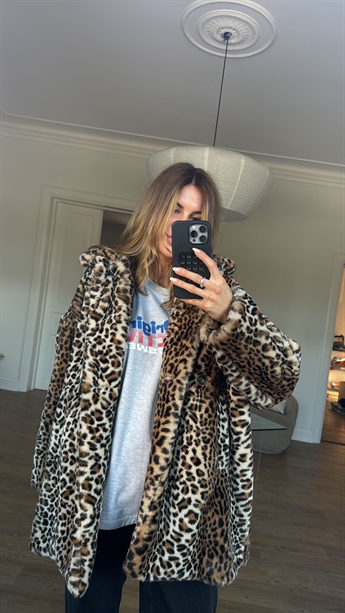 Ba&sh, Jade faux fur jacket, Leopard