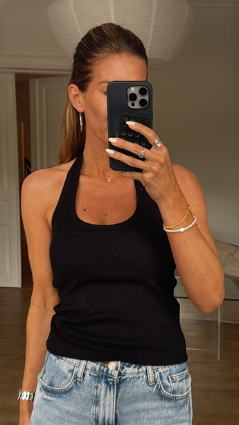 Closed, C95012 Halterneck Top, Black