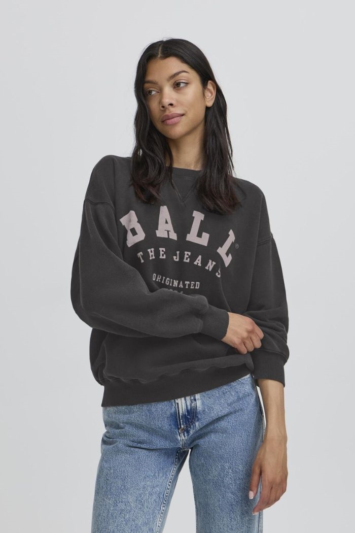 BALL, BAMALDINI CREW NECK SWEAT, Black