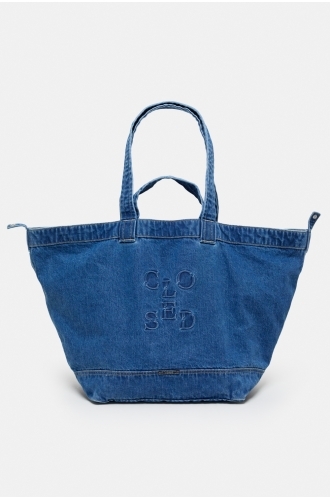 Closed, C90421 Denim Tote bag, Medium Blue