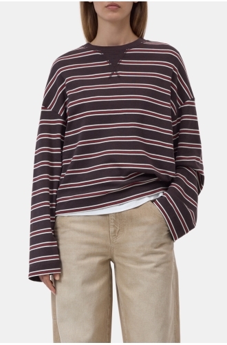 Closed, 95375, Crewneck Tee, Cinder Brown