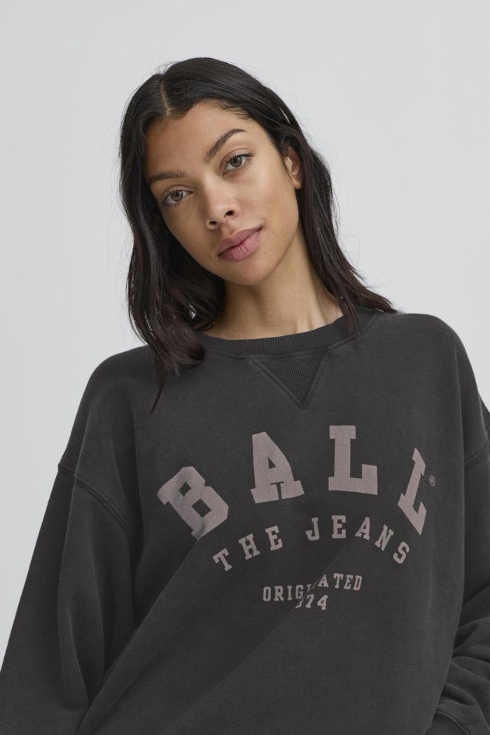 BALL, BAMALDINI CREW NECK SWEAT, Black