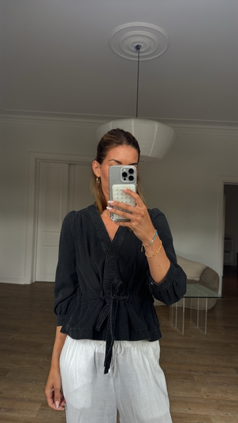 Ba&sh, Lavina long-sleeved top, Blackstone