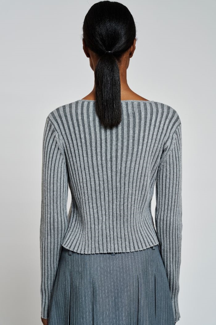 RESUMÉ, Gudrun Knit Cardigan, Grey melange