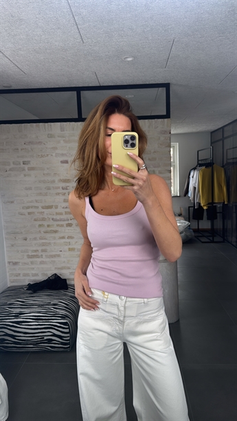 Maja, Singlet Rib Top, Winsome Orchid