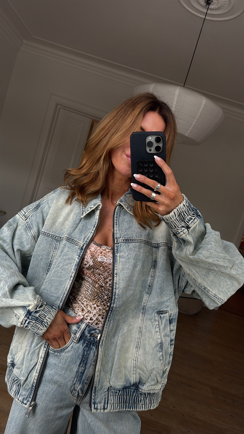 Gestuz, Asher Bomber Denim Jacket