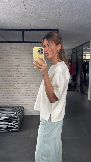 Rhina, T-shirt, White Sand