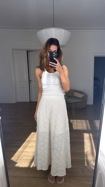 Flora Skirt, Cloud Dancer