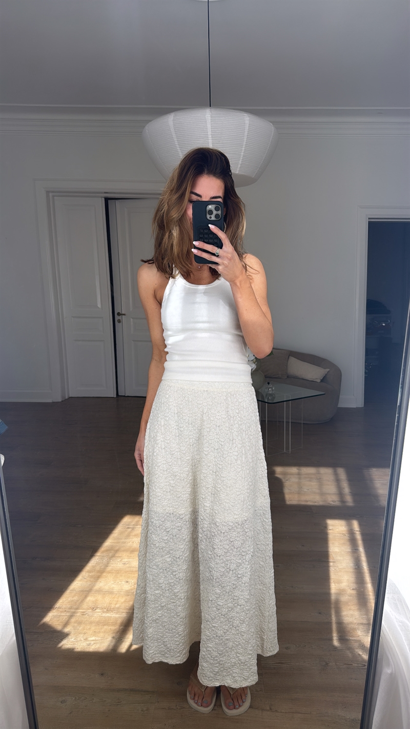 Flora Skirt, Cloud Dancer