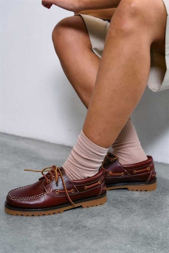 Bukela, Sailor Shoe, Leather, Mahogany