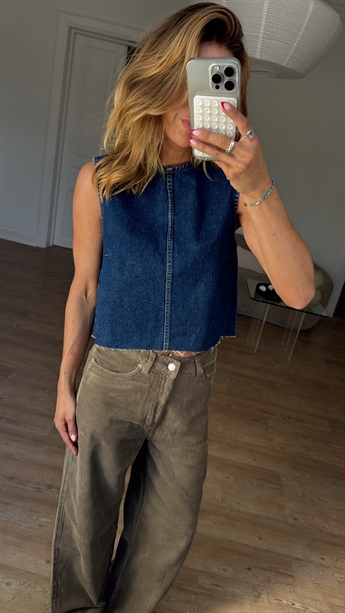 Dr. Denim, Erin Denim top, Haze Dark Retro