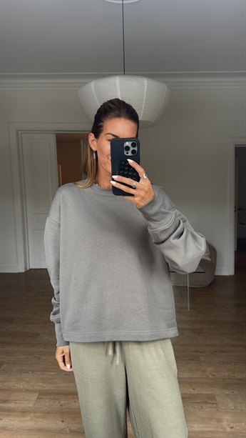 Closed, C95248, Wide Sleeve Sweatshirt, Grey