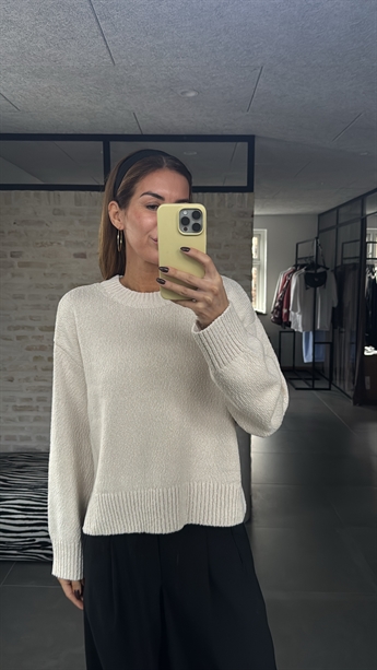 Sina, L/S Pullover, Creme