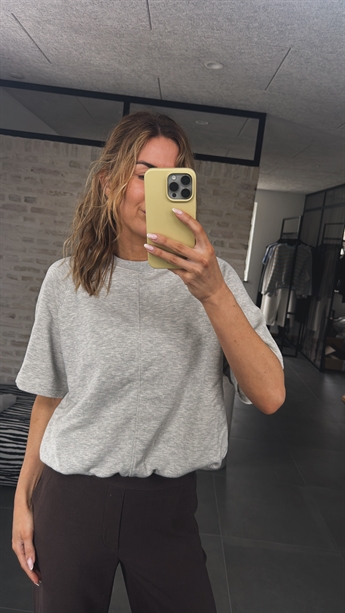 Gabby, Bubble Tee, Light Grey Melange