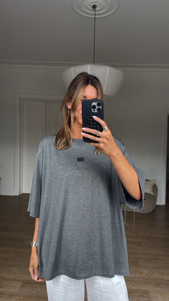 Gestuz, Jilan Tee, Dark Grey Melange