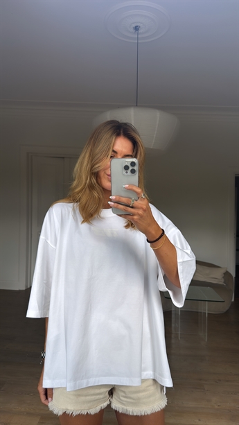 BALL, Viola Double Neck OZ Tee, White