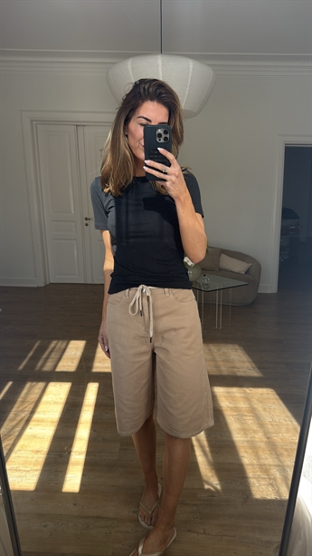 Soft Bermuda Shorts, Sandshell Melange