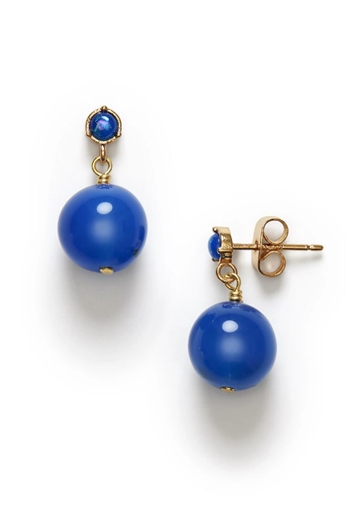Anni Lu, Balll Earrings, Pacific Blue