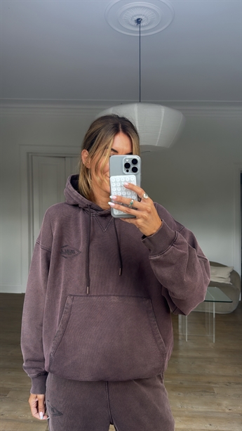 BALL, Leoni Hoodie, Washed Plum Brown