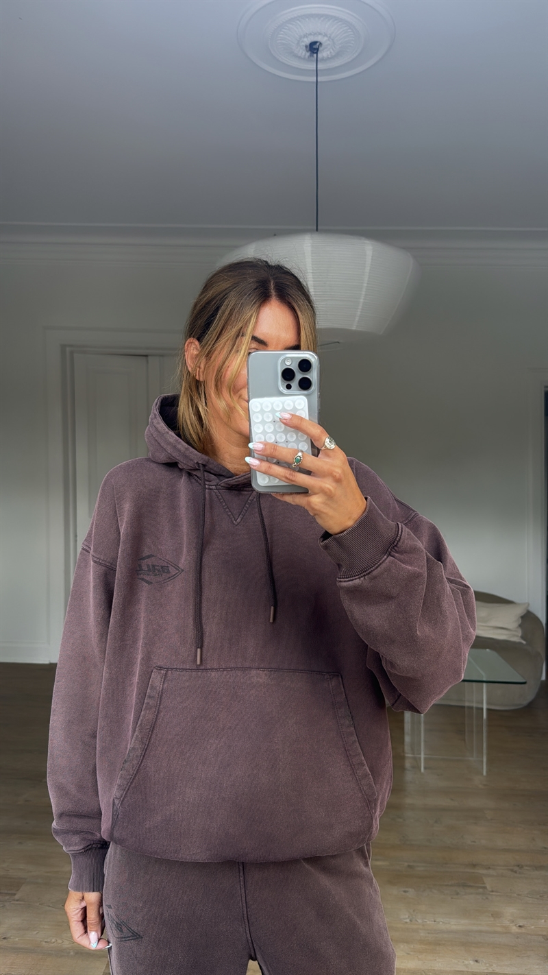 BALL, Leoni Hoodie, Washed Plum Brown