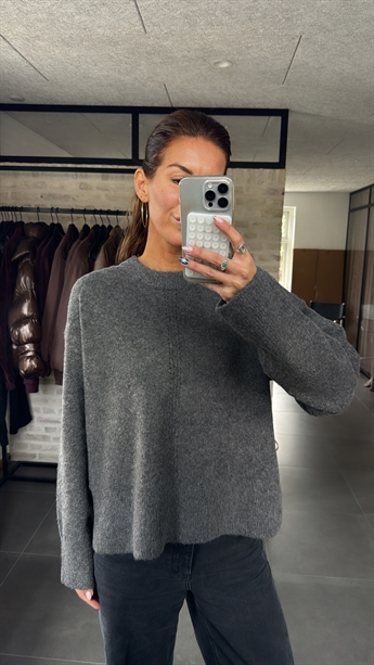 Juna Knit, Dark Grey Melange
