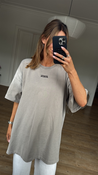 Gestuz, Kilja, Oversized Tee, Ridge Spray Washed