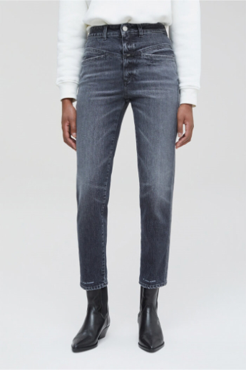 Closed, C88002, Pedal Pusher, Jeans, Dark grey