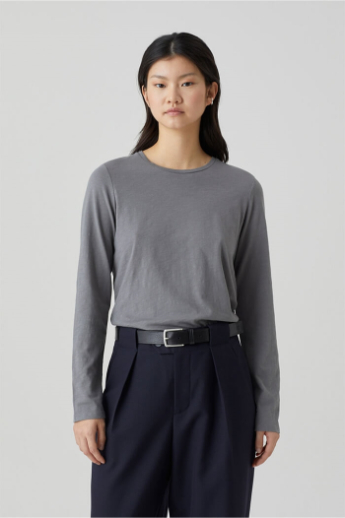 Closed, Slub Jersey Longsleeve, C95822, Dark shadow