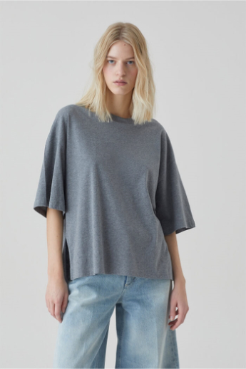 Closed, C95839, Oversized t-shirt, Dark Grey