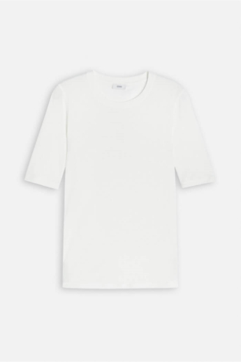 Closed, Cotton & Modal T-Shirt, C95025, Ivory