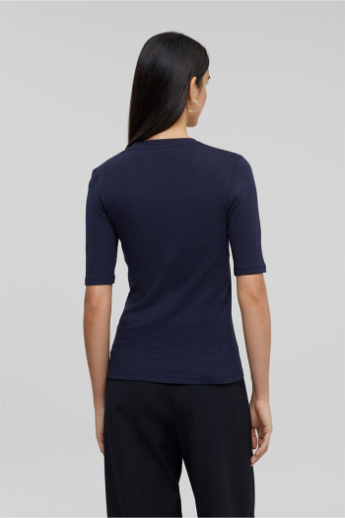 Closed, Cotton & Modal T-Shirt, C95025, Dark night