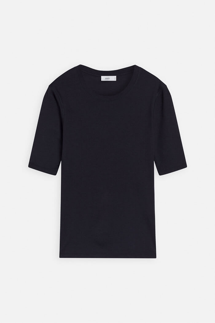 Closed, Cotton & Modal T-Shirt, C95025, Dark night