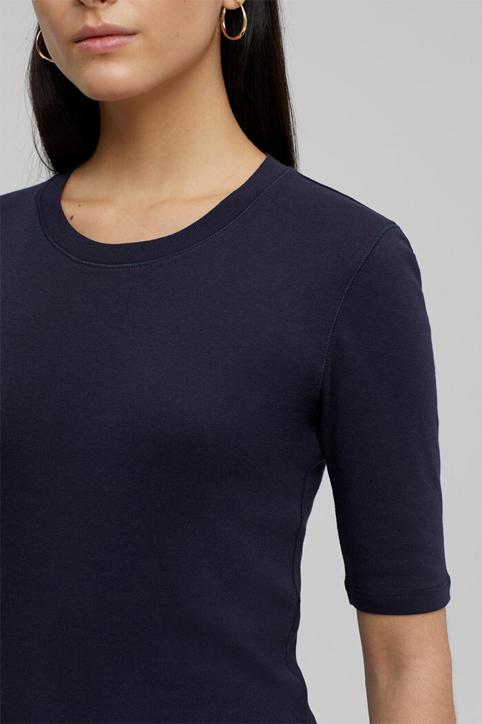Closed, Cotton & Modal T-Shirt, C95025, Dark night
