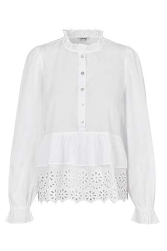 Azam lace shirt, White