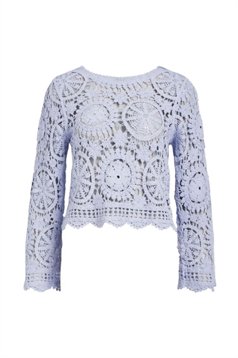 Alva knit pullover, Brunnera Blue 