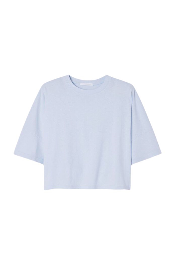 American Vintage, OUK02AE t-shirt, VINTAGE BABY BLUE