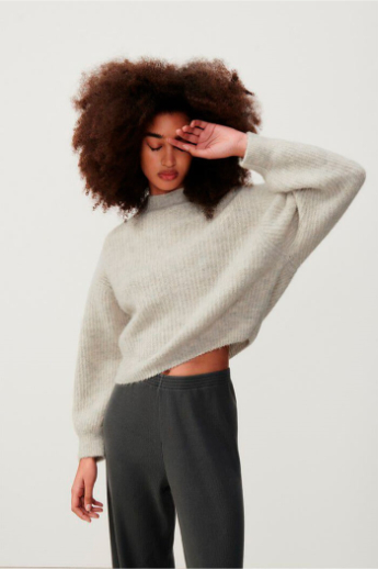 American Vintage, EAST18Q Knit, Powder