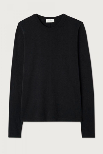 American Vintage, GAMI02C, LS t-shirt, Noir