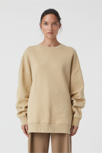 Closed, Crew neck, C95323, Chino beige
