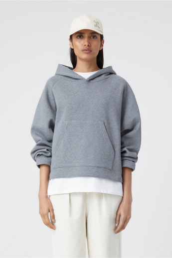 Closed, Hoody longsleeve, C95682, Heather grey
