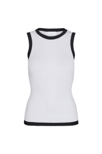 Levete, Nona, tank top, WHITE COMBI