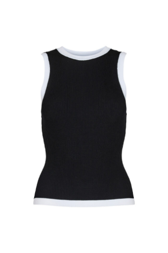 Levete, Nona, tank top, Black COMBI