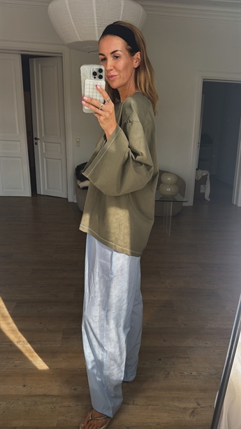 American Vintage, ELU10A, Blue Stripes, Pants