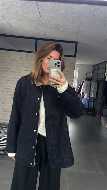 Renna, Denim Jacket, Dark Denim